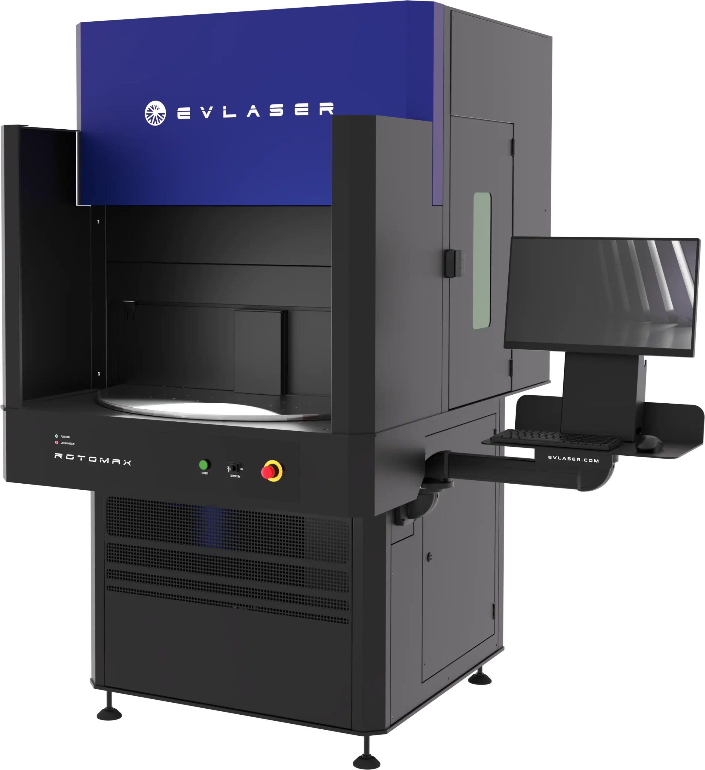 Laser Marking System Rotary Table Serial Production Evlaser