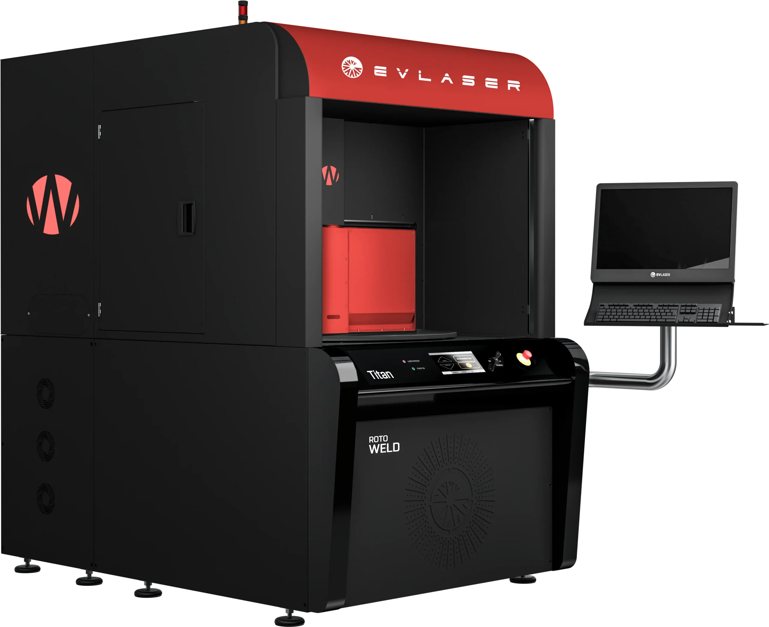 Rotary Laser Welding Machine Batch Production Serial Evlaser